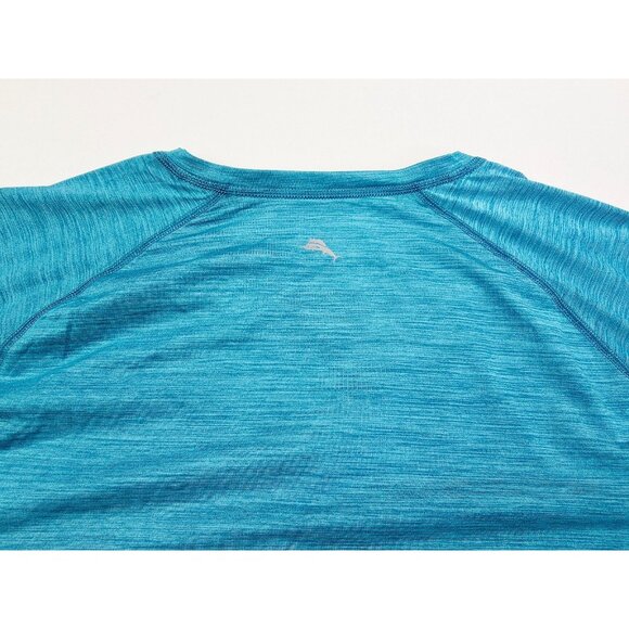 Tommy Bahama Island Zone Size 2XLB Mens Blue Neck Logo Short Sleeve Fashion Tee - Picture 6 of 10